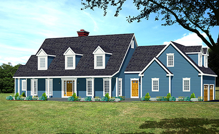 Cape Cod Front Elevation